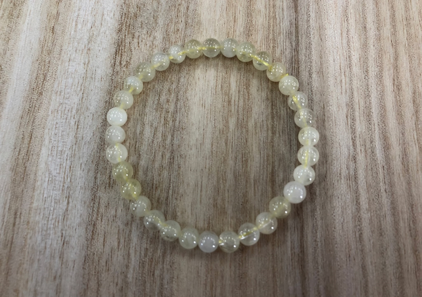 Pulsera Cuarzo Limón bola